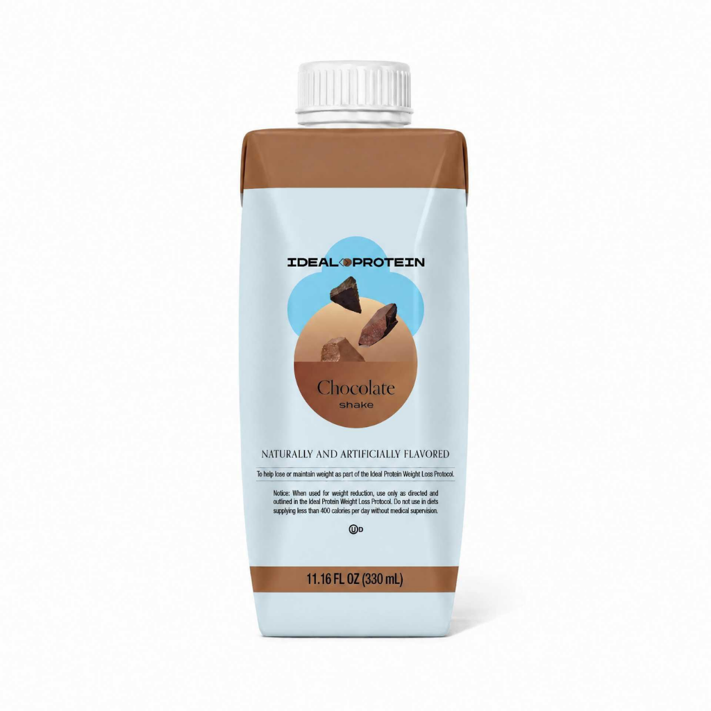 11.16 fl oz carton of Ideal Protein Chocolate flavored protein shake